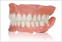 Full upper and lower dentures made at Esthetic Designs dental lab